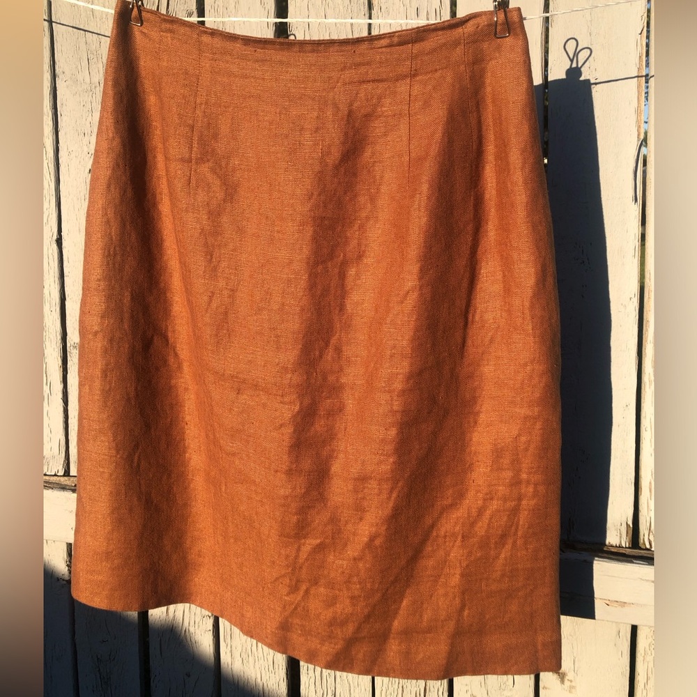International Style Women’s 100% Linen Skirt size 8